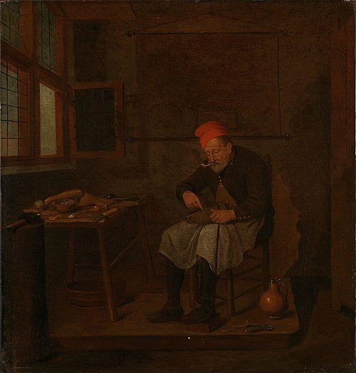 A Shoemaker, 1651, Quirijn van Brekelenkam