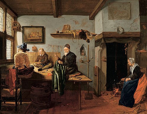 Interior of a Tailor's Workshop, 1655, Quirijn van Brekelenkam