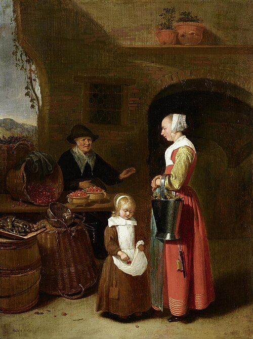 The Vegetable Stall, 1661, Quirijn van Brekelenkam