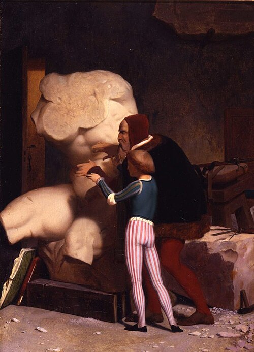 Michel-Ange dans son atelier, 1849, Jean-Léon Gérôme