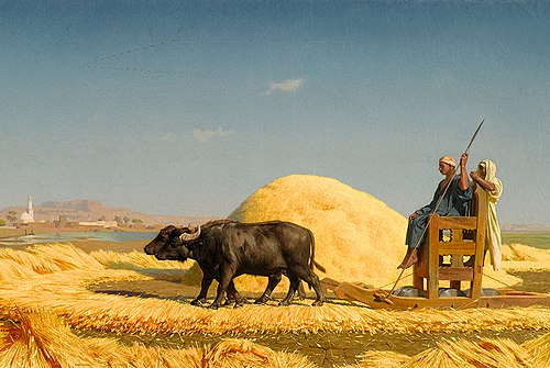 The Grain Threshers, Egypt, 1859, Jean-Léon Gérôme