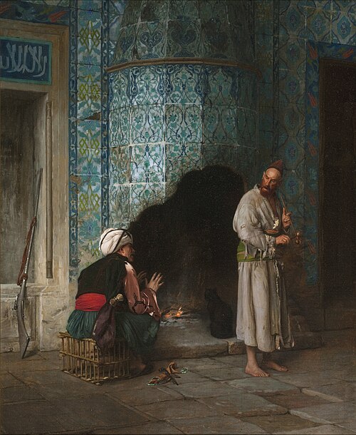 Conversation au coin du feu, 1881, Jean-Léon Gérôme