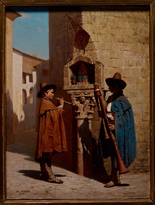 The Pifferari, 1857, Jean-Léon Gérôme