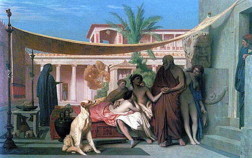 Socrate venant chercher Alcibiade chez Aspasie, 1861, Jean-Léon Gérôme