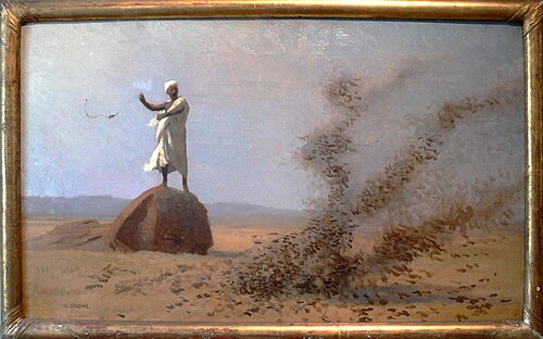Arabe effaroucheur d'alouettes, 1900, Jean-Léon Gérôme