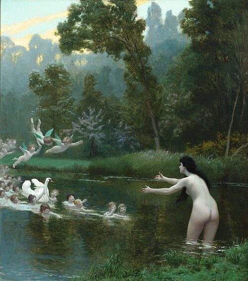 Léda et le cygne, 1895, Jean-Léon Gérôme