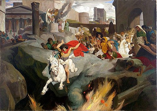 Le saut de Mettius Curtius, 1850, Jean-Léon Gérôme