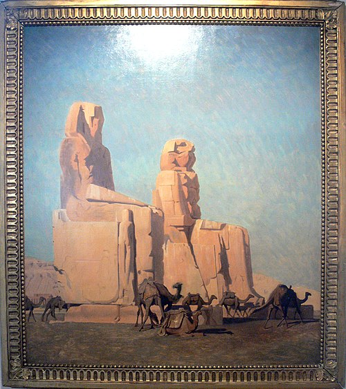 Les Colosses de Thèbes, Memnon et Sesostris, 1856, Jean-Léon Gérôme
