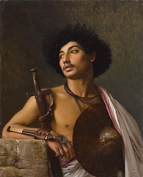 A Bischari warrior, 1872, Jean-Léon Gérôme