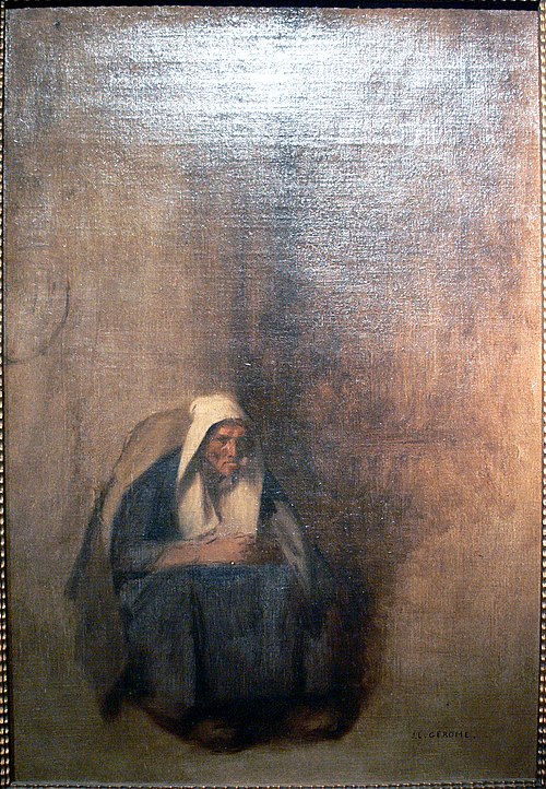Vieille Femme à la pipe, 1858, Jean-Léon Gérôme
