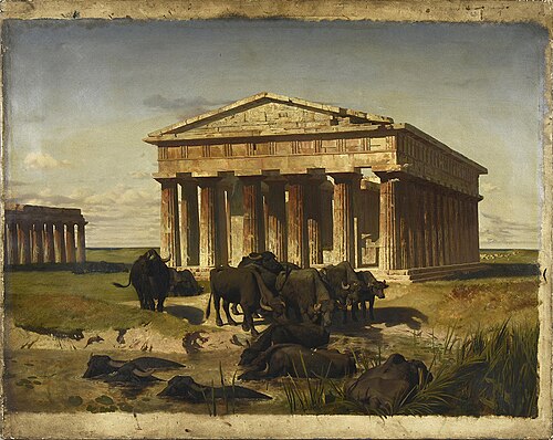 Vue de Paestum, 1851, Jean-Léon Gérôme