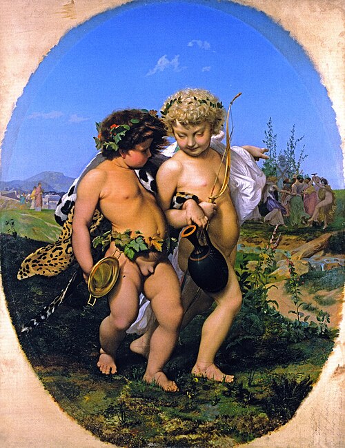 Bacchus et l'Amour ivres, 1850, Jean-Léon Gérôme