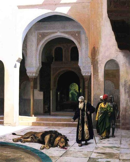 Le Lion maudit, 1895, Jean-Léon Gérôme
