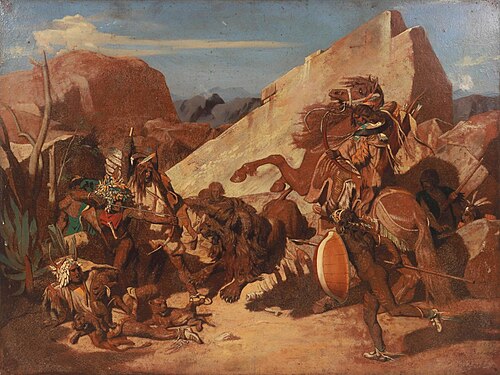 La Chasse aux lions chez les Indiens, , Jean-Léon Gérôme