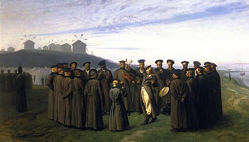 Récréation dans un camp russe, 1855, Jean-Léon Gérôme