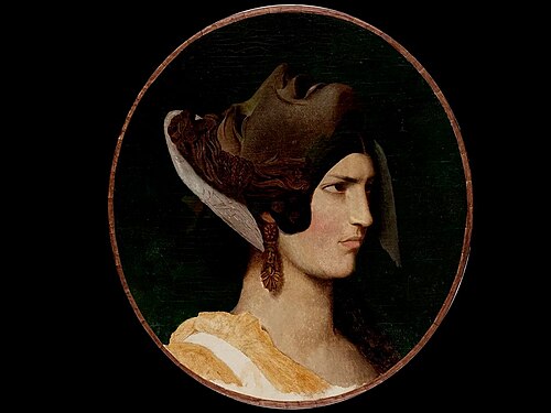 The woman with the ancient mask, 1845, Jean-Léon Gérôme