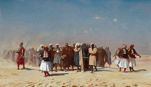 Egyptian Recruits Crossing the Desert, 1857, Jean-Léon Gérôme