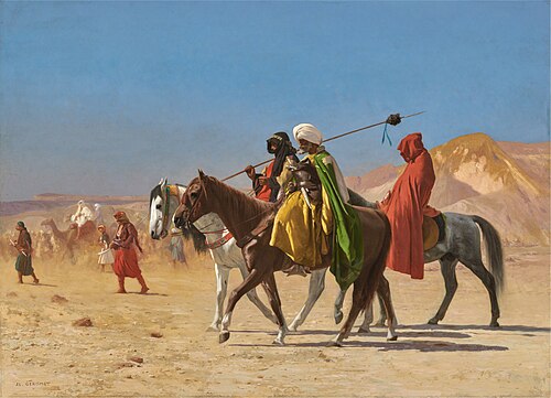 Riders Crossing the Desert, 1870, Jean-Léon Gérôme