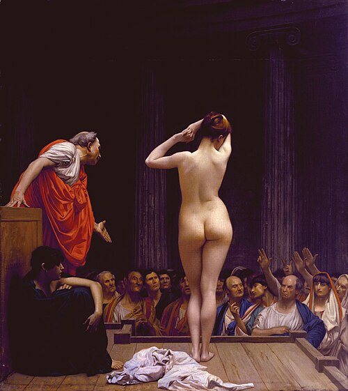 Marché romain aux esclaves, 1884, Jean-Léon Gérôme