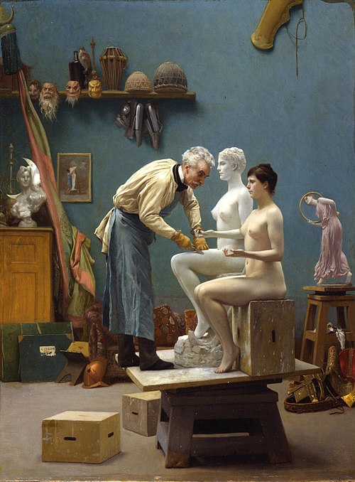 L'Artiste sculptant Tanagra, 1890, Jean-Léon Gérôme