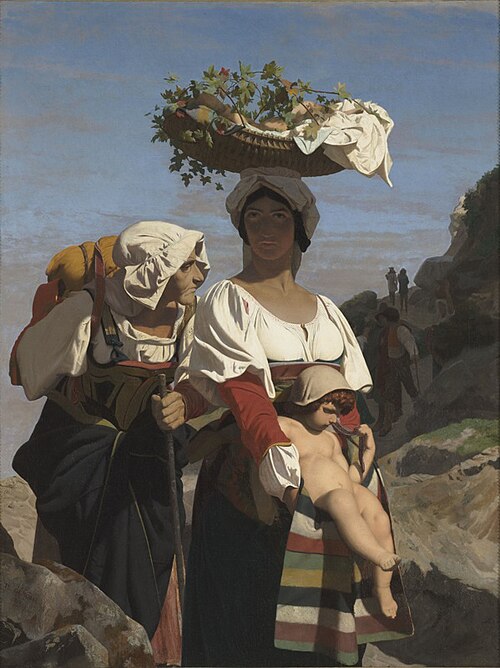 Two Italian peasant women and a Child, 1849, Jean-Léon Gérôme