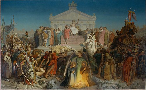 Siècle d'Auguste : Naissance de N.S. Jésus Christ, 1855, Jean-Léon Gérôme