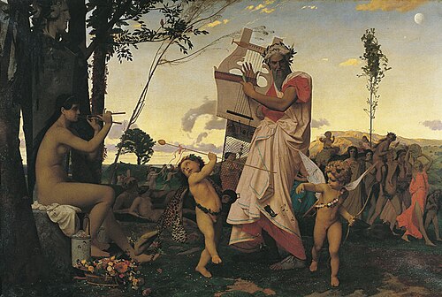 Anacreon, Bacchus and Eros, 1848, Jean-Léon Gérôme