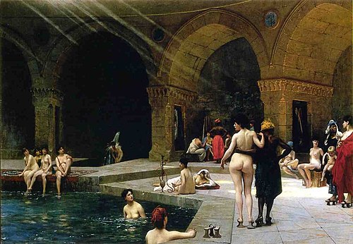The Great Bath at Bursa, 1885, Jean-Léon Gérôme