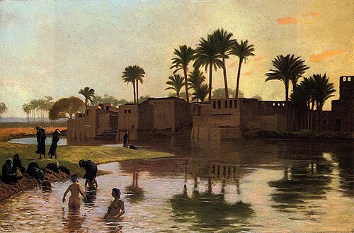 Bathers by the Edge of a River, 1893, Jean-Léon Gérôme