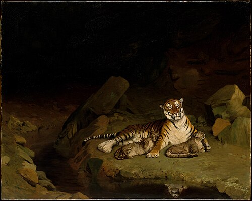 Tiger and Cubs, 1884, Jean-Léon Gérôme