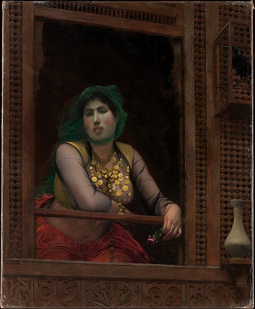 Woman at a Balcony, 1887, Jean-Léon Gérôme