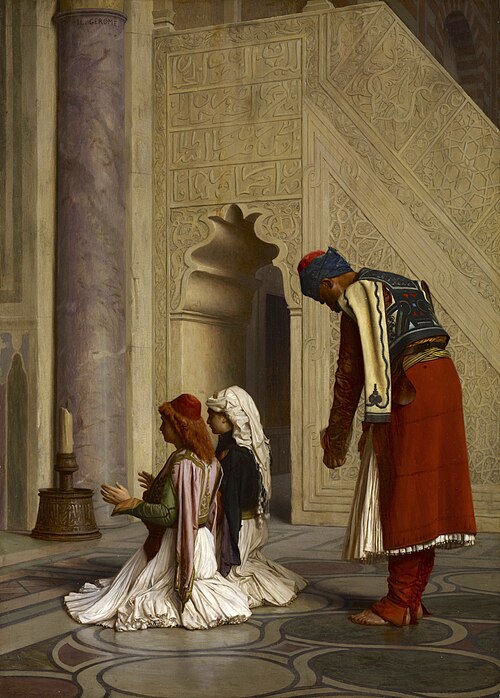 Young Greeks in the Mosque, 1865, Jean-Léon Gérôme