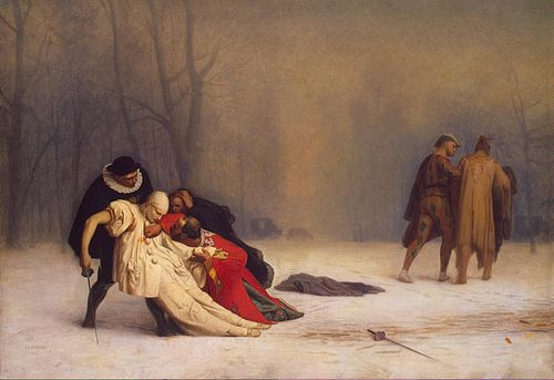 Duel after a Masked Ball, 1857, Jean-Léon Gérôme