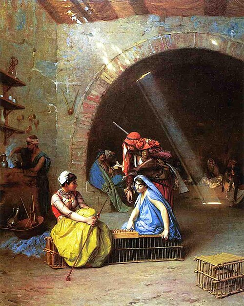 Alma, playing chess, 1870, Jean-Léon Gérôme