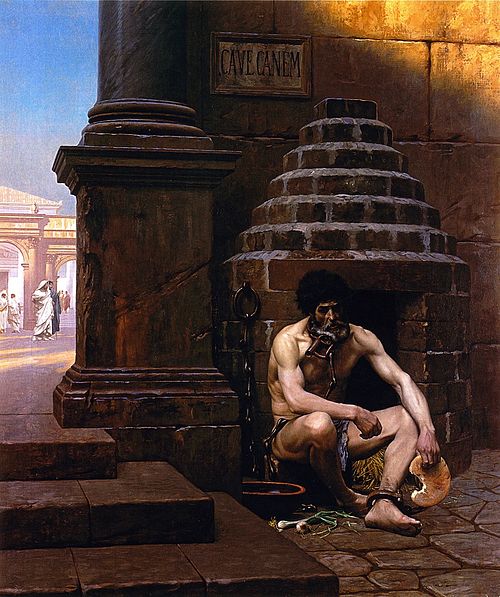 Prisonnier de guerre à Rome, 1881, Jean-Léon Gérôme