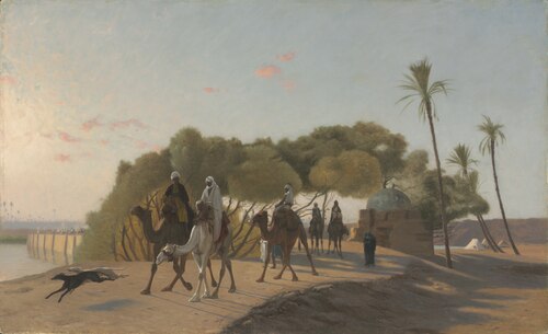 Leaving the Oasis, 1880, Jean-Léon Gérôme