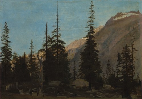 Alpine Landscape:  The Handegg, Switzerland, 1854, Jean-Léon Gérôme