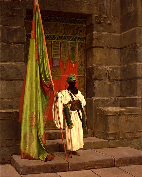 The Standing Bearer, Unfolding the Holy Flag, 1876, Jean-Léon Gérôme