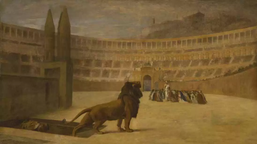 Dernières prières des martyrs chrétiens, 1883, Jean-Léon Gérôme