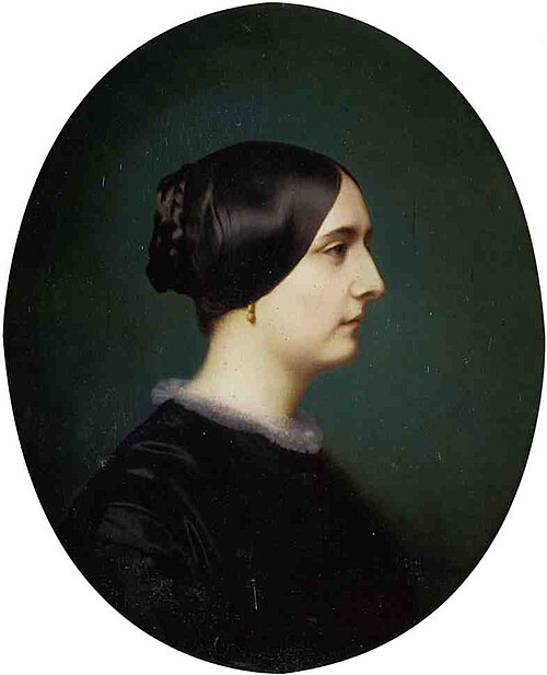 Portrait de Cécile Vitet, de profil, 1850, Jean-Léon Gérôme