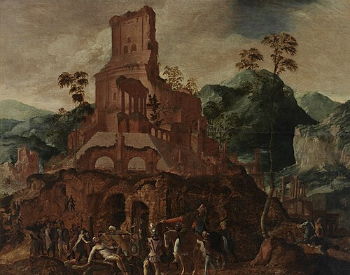 The death of Marcus Licinius Crassus, 1548, Lancelot Blondeel