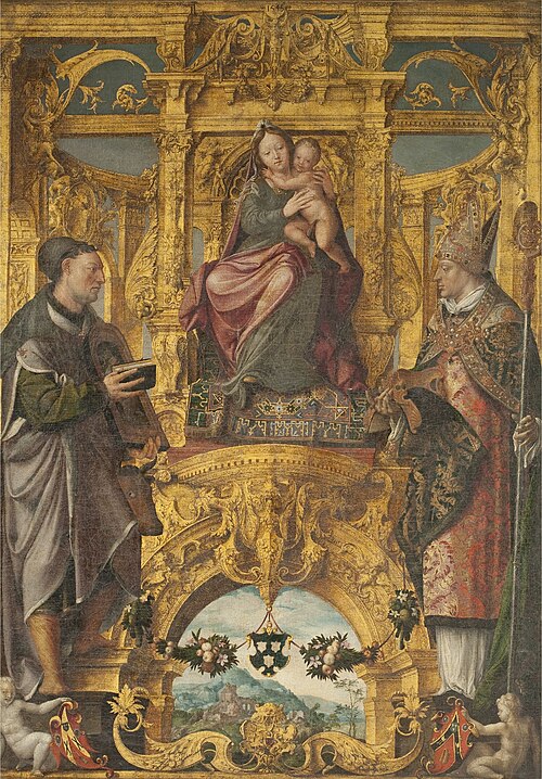 Les Saints Patrons de la Corporation des peintres, 1545, Lancelot Blondeel