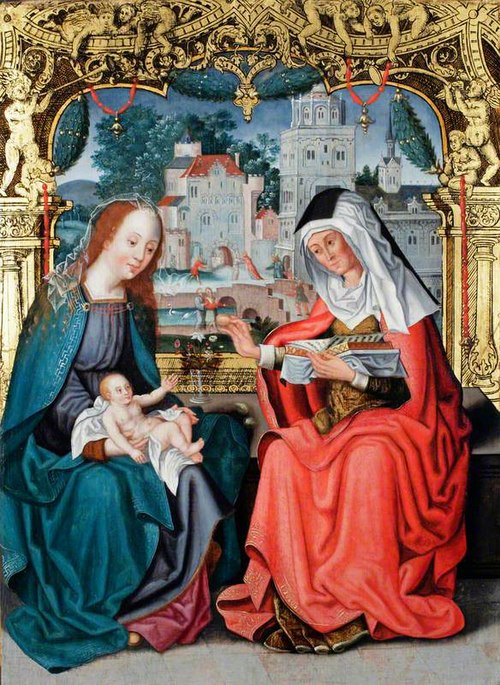 Virgin and Child with St. Anne, 1549, Lancelot Blondeel