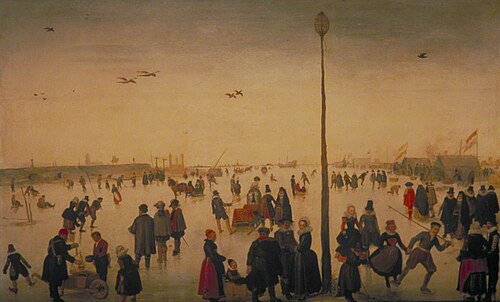 Winter Landscape with a Frozen River and Figures, 1620, Hendrick Avercamp