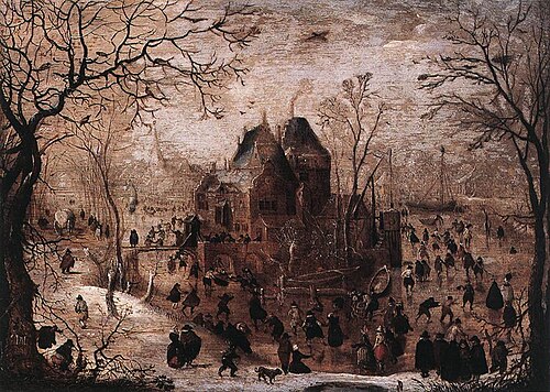 Winter landscape, 1605, Hendrick Avercamp