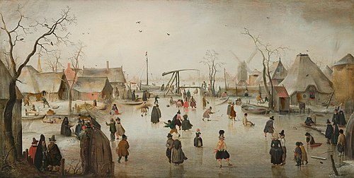Ice Scene, 1610, Hendrick Avercamp