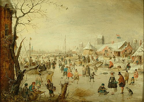 A scene on the Ice, 1620, Hendrick Avercamp
