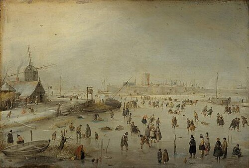 Winter Landscape, 1630, Hendrick Avercamp