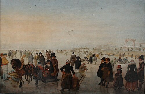 Ice Scene, 1630, Hendrick Avercamp