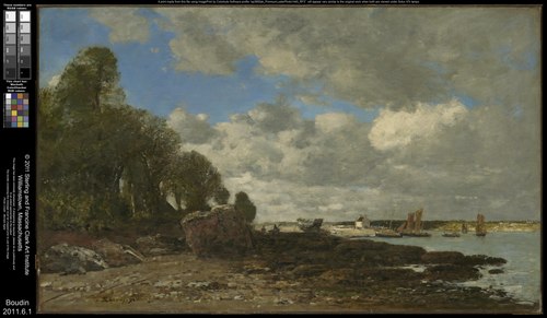 Plougastel. Le passage du bac, 1873, Eugène Boudin